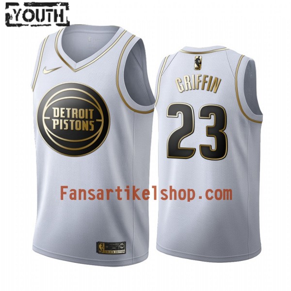 NBA Detroit Pistons Trikot Blake Griffin 23 Nike 2019-2020 Weiß Golden Edition Swingman - Kinder NBA Detroit Pistons Trikot Blake Griffin 23 Nike 2019-2020 Weiß Golden Edition Swingman - Kinder